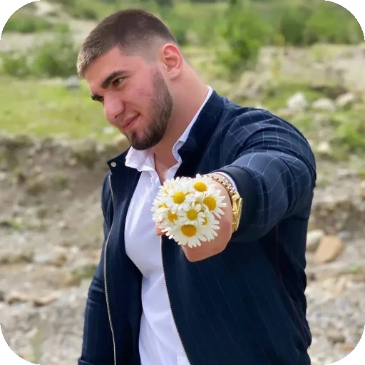 🌸 Стикер «АСХАБ ТАМАЕВ РАКЕТКА» для Telegram