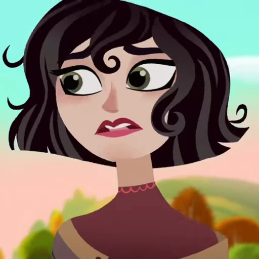 🖤 Стикер «Cassandra Rapunzels Tangled Adventure» для Telegram