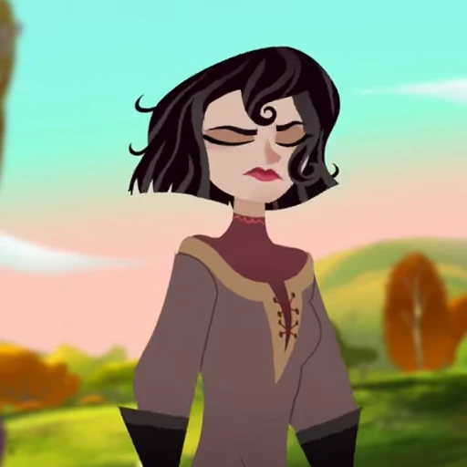 🖤 Стикер «Cassandra Rapunzels Tangled Adventure» для Telegram