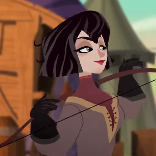 🖤 Стикер «Cassandra Rapunzels Tangled Adventure» для Telegram