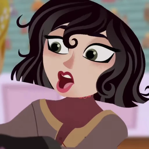 🖤 Стикер «Cassandra Rapunzels Tangled Adventure» для Telegram
