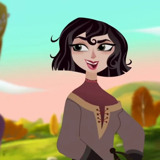 🖤 Стикер «Cassandra Rapunzels Tangled Adventure» для Telegram