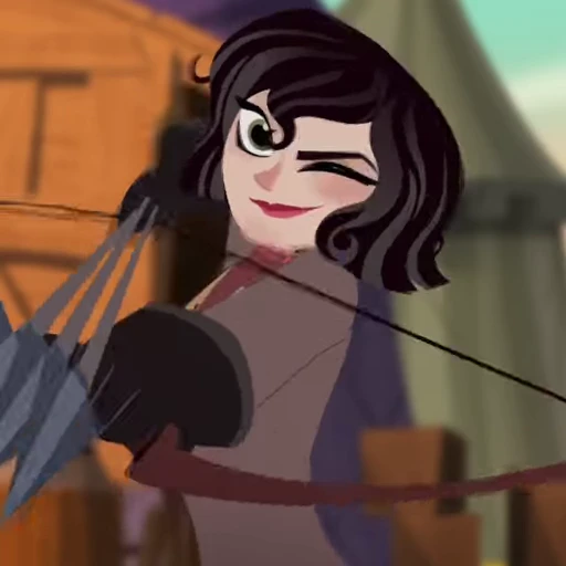 🖤 Стикер «Cassandra Rapunzels Tangled Adventure» для Telegram