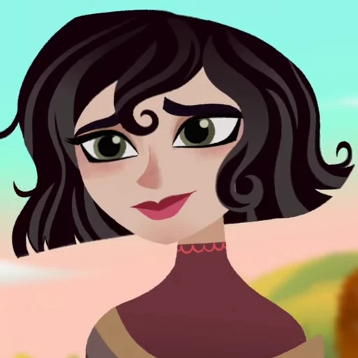 🖤 Стикер «Cassandra Rapunzels Tangled Adventure» для Telegram
