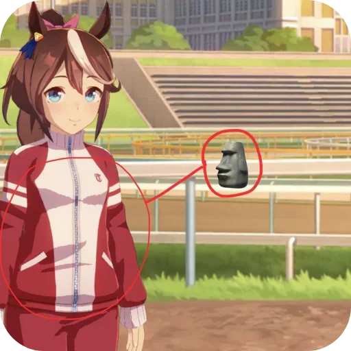 🗿 Стикер «Tokai teio» для Telegram
