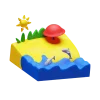 🏝 Эмодзи «Plasticine» для Telegram