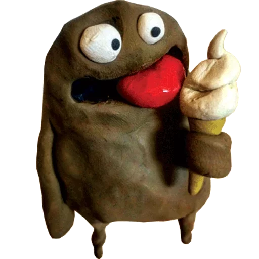 😀 Стикер «plasticine / пластилин» для Telegram