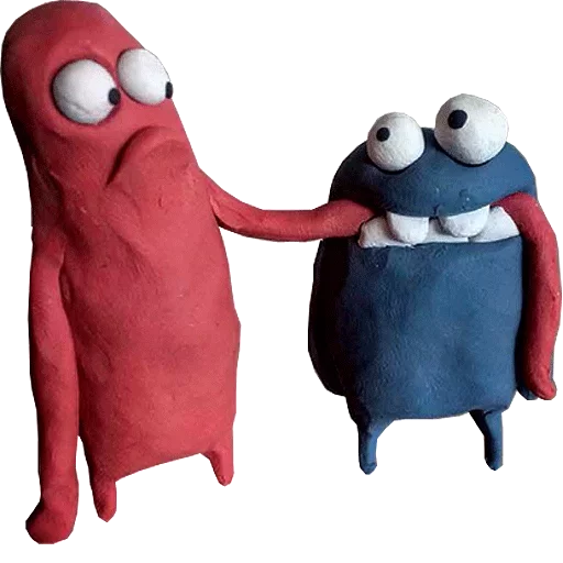 😀 Стикер «plasticine / пластилин» для Telegram