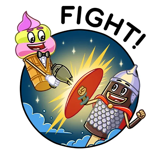 Стикерпак Битва пломбиров для Telegram — скачать