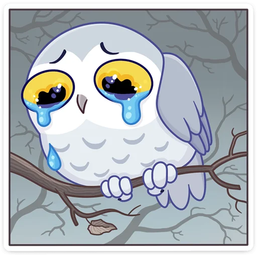 🥲 Стикер «Сова Плюша • Plush Owl» для Telegram