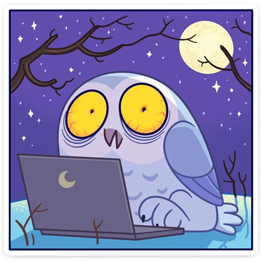 😳 Стикер «Сова Плюша • Plush Owl» для Telegram