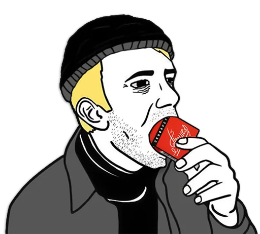 🚬 Стикер «золотой век» для Telegram