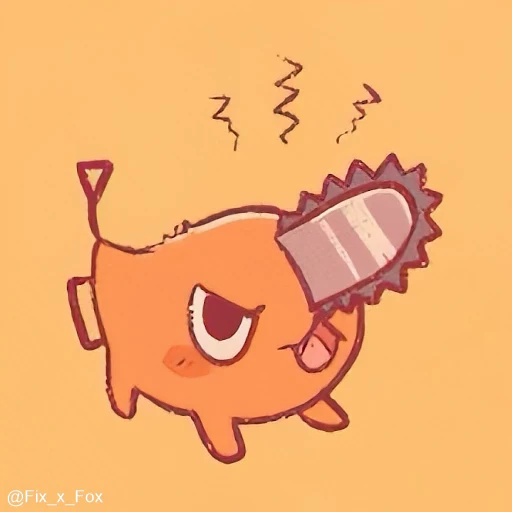 😡 Стикер «Pochita» для Telegram