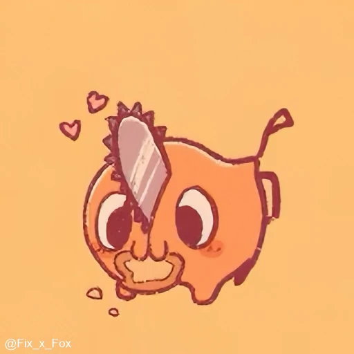 ❤️ Стикер «Pochita» для Telegram
