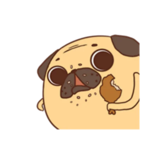 🍗 Стикер «Poggo the Pug (FULL) [英文]» для Telegram