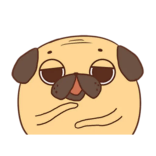 🙄 Стикер «Poggo the Pug (FULL) [英文]» для Telegram