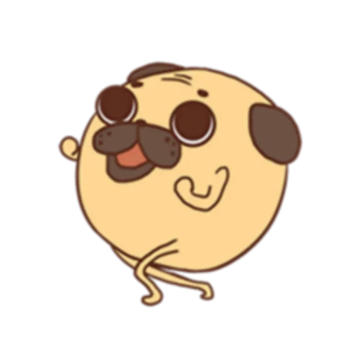 💃 Стикер «Poggo the Pug (FULL) [英文]» для Telegram