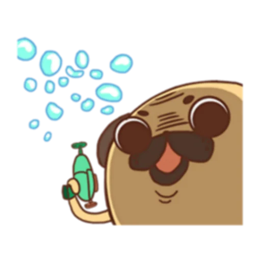 😈 Стикер «Poggo the Pug (FULL) [英文]» для Telegram