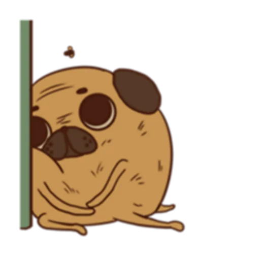 😔 Стикер «Poggo the Pug (FULL) [英文]» для Telegram
