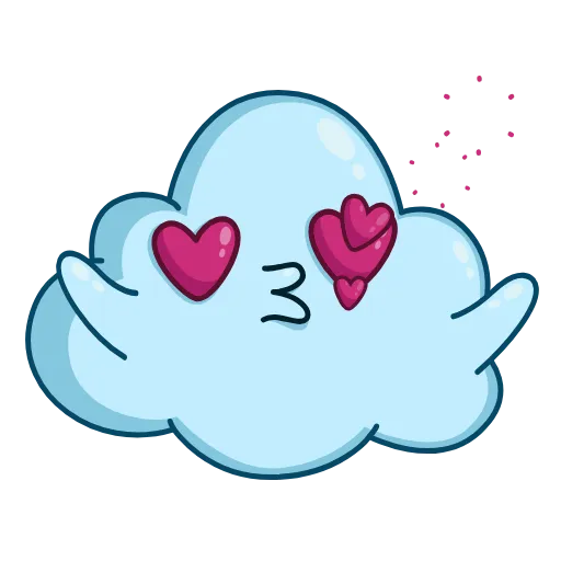 🥰 Стикер «Погодное облачко» для Telegram