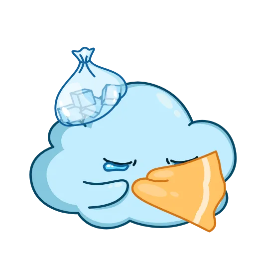 😜 Стикер «Погодное облачко» для Telegram