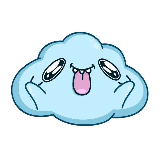 😜 Стикер «Погодное облачко» для Telegram