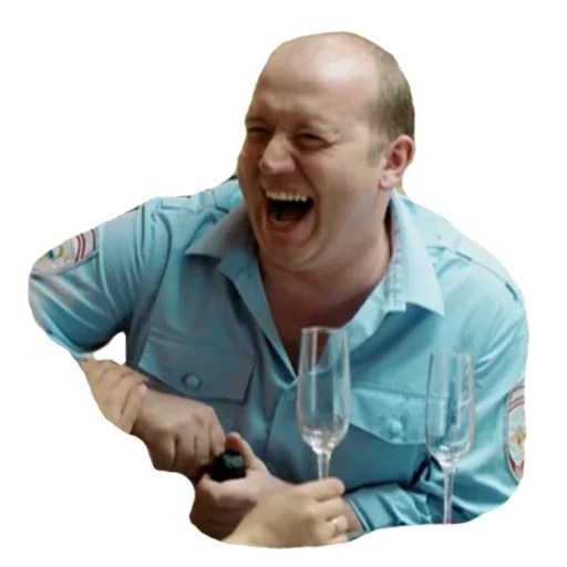 😏 Стикер «Полицейский с рублёвки Володя» для Telegram