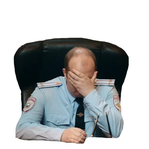 😟 Стикер «Полицейский с рублёвки Володя» для Telegram