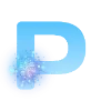 😍 Эмодзи «Голубые буквы и иконки» для Telegram