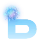 🧐 Эмодзи «Голубые буквы и иконки» для Telegram