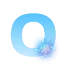 0⃣ Эмодзи «Голубые буквы и иконки» для Telegram