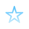 ⭐ Эмодзи «Голубые буквы и иконки» для Telegram