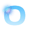 😉 Эмодзи «Голубые буквы и иконки» для Telegram