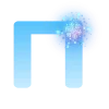 😌 Эмодзи «Голубые буквы и иконки» для Telegram