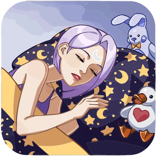 😴 Эмодзи «Полли» для Telegram