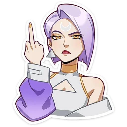🖕 Стикер «Полли и Кастория» для Telegram