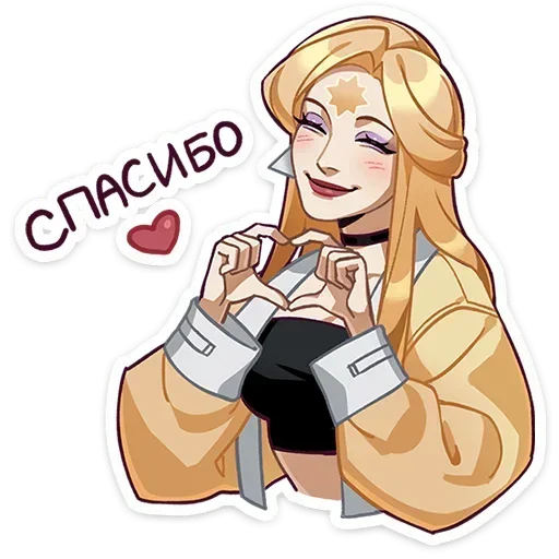 🫶 Стикер «Полли и Кастория» для Telegram