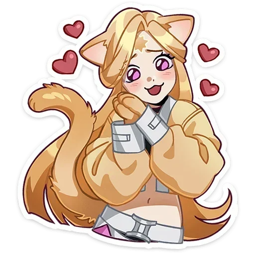 🥰 Стикер «Полли и Кастория» для Telegram