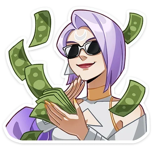 🤑 Стикер «Полли и Кастория» для Telegram