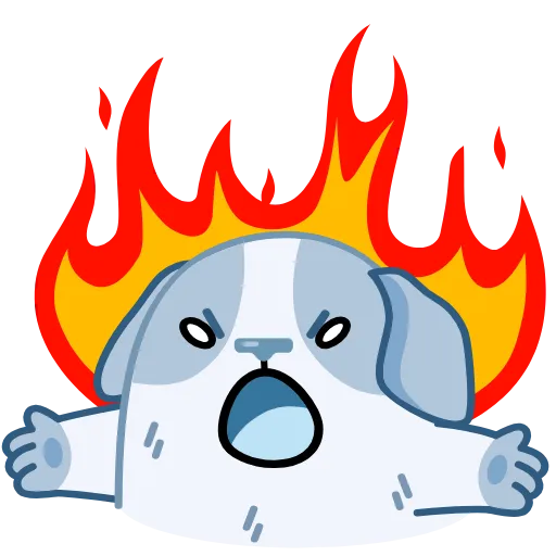 😡 Эмодзи «☺ Пёс Полтос - Poltos the Dog emoji» для Telegram