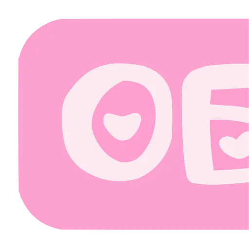 🤩 Эмодзи «Розовый шрифт» для Telegram