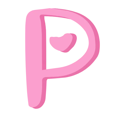 🤩 Эмодзи «Розовый шрифт» для Telegram