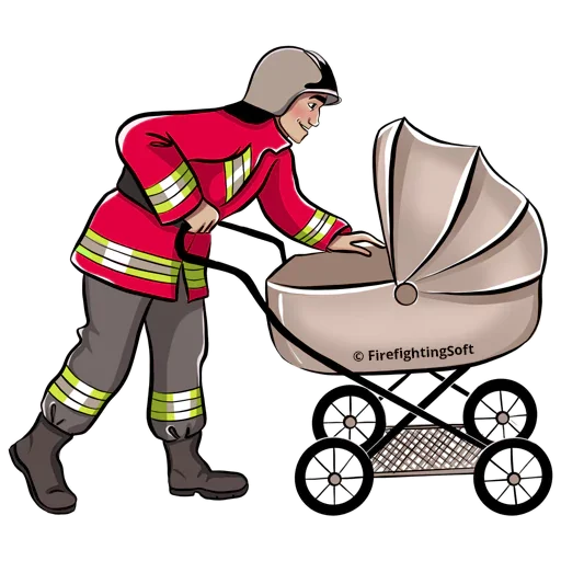 🍼 Стикер «Firefighter» для Telegram