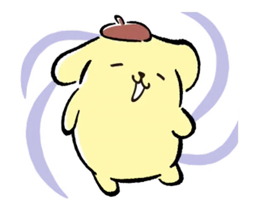 😵‍💫 Стикер «Pompompurin» для Telegram