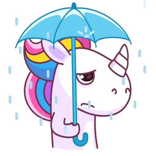 ☔️ Эмодзи «Поникорн» для Telegram