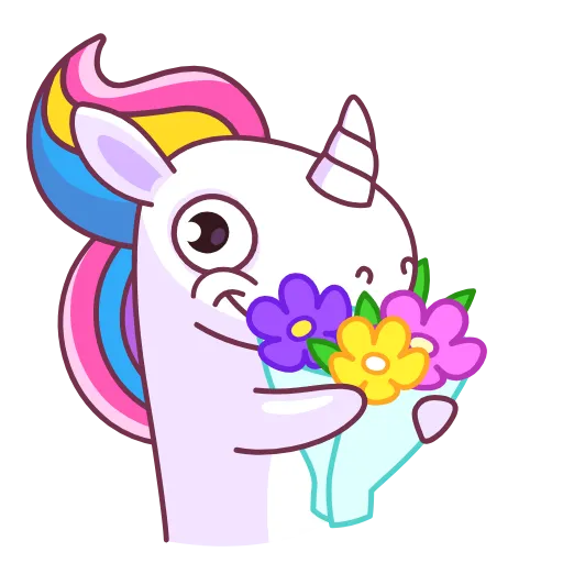 💐 Эмодзи «Поникорн» для Telegram