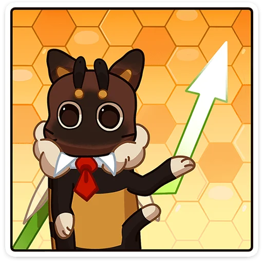 🍯 Стикер «Пуф» для Telegram