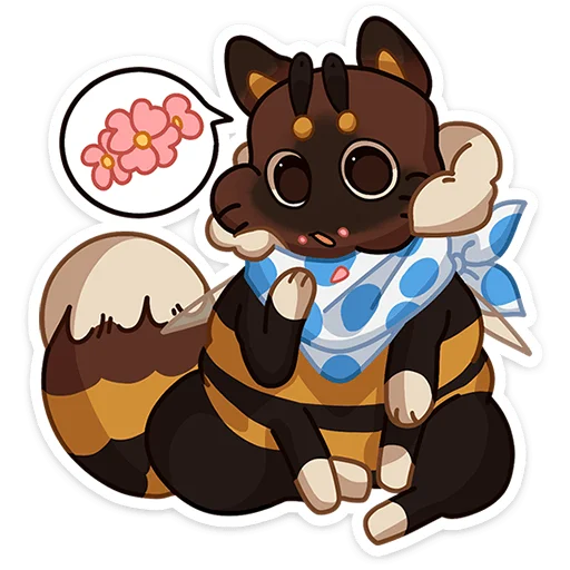 🌸 Стикер «Пуф» для Telegram