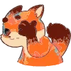 🦊 Эмодзи «Набор эмоджи с лисом Пуфиком из ВК» для Telegram