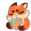 🦊 Эмодзи «Набор эмоджи с лисом Пуфиком из ВК» для Telegram